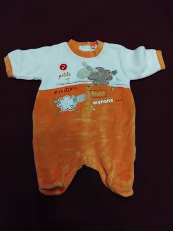 Pyjama taille naissance en velours