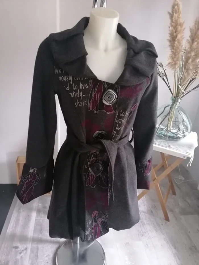Manteau original laine made in Italy taille 38