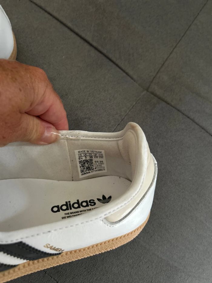 Baskets Adidas Samba Jane blanches - photo numéro 2