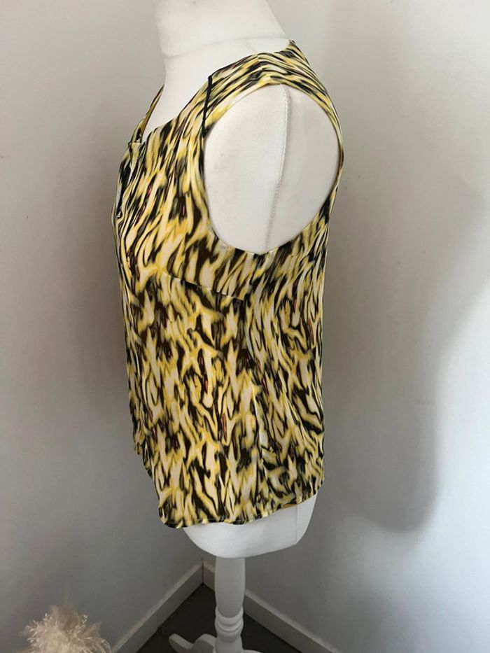 Top jaune à motif one step S comme neuf - photo numéro 2