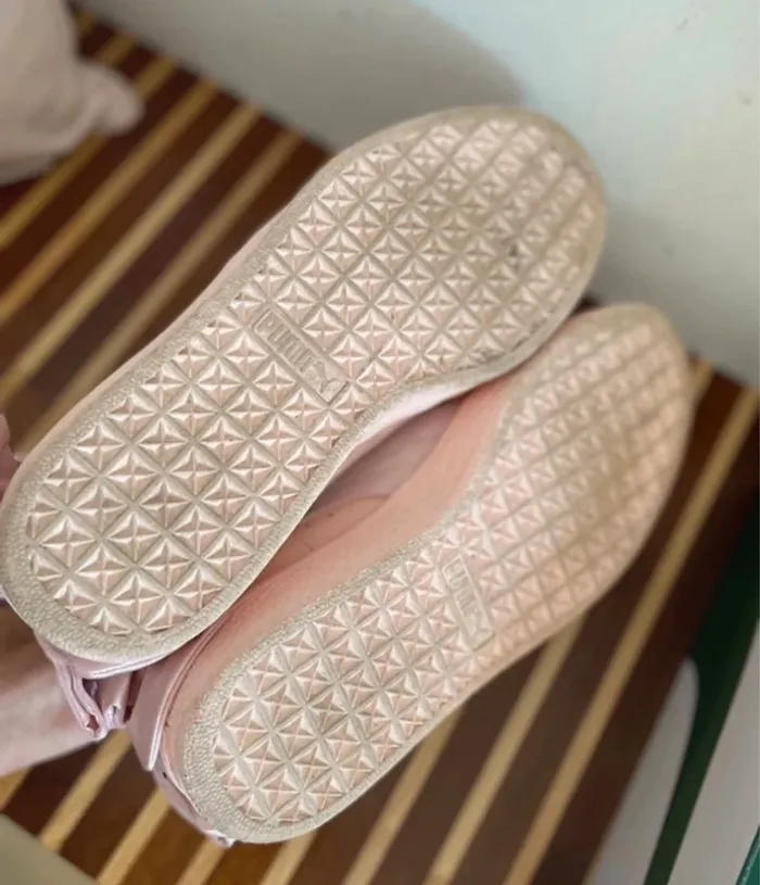 Puma chaussures basket en cuir, rose, femme pointure 37 - photo numéro 6