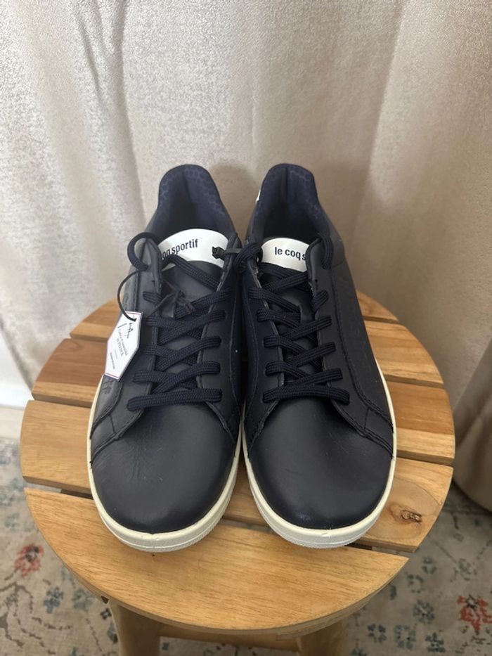 Baskets Le Coq Sportif bleu nuit – Made in France – Taille 41 neuves - photo numéro 2