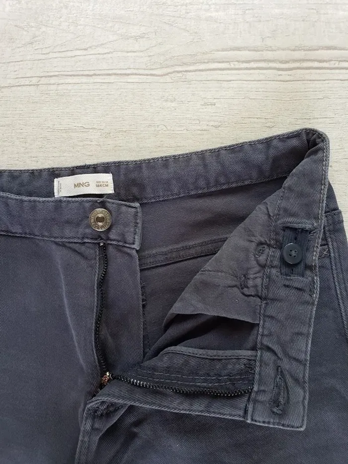 Pantalon Mango garçon 13-14 ans gris anthracite - photo numéro 3