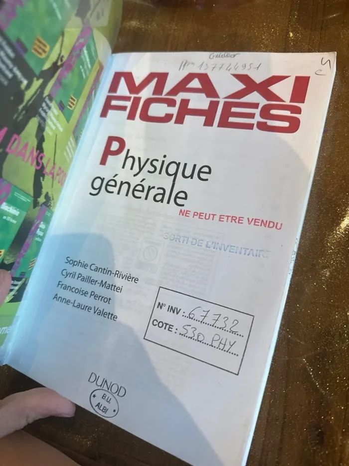 Livre maxi fiche, physique générale - photo numéro 4