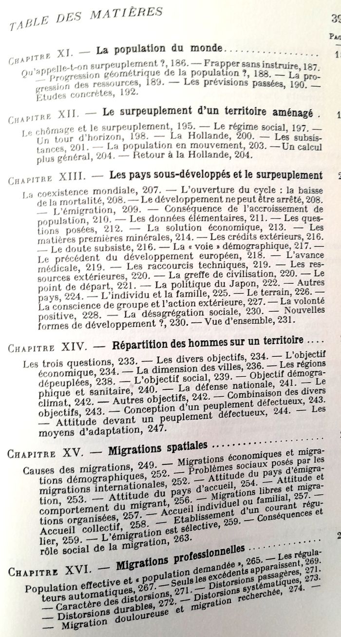 théorie générale de la population - alfred sauvy volume 2 Biologie Sociale - photo numéro 7