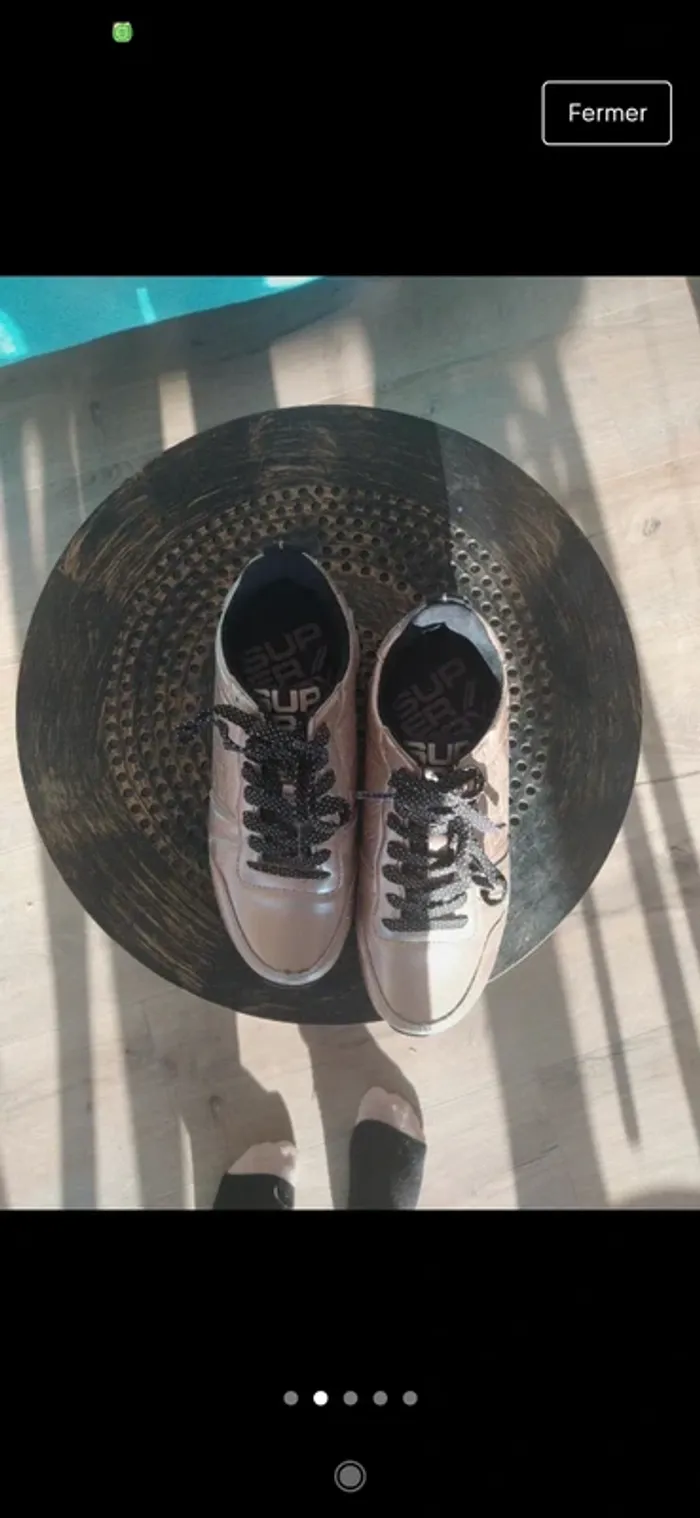 Baskets Superdry Dorées 36 - photo numéro 2