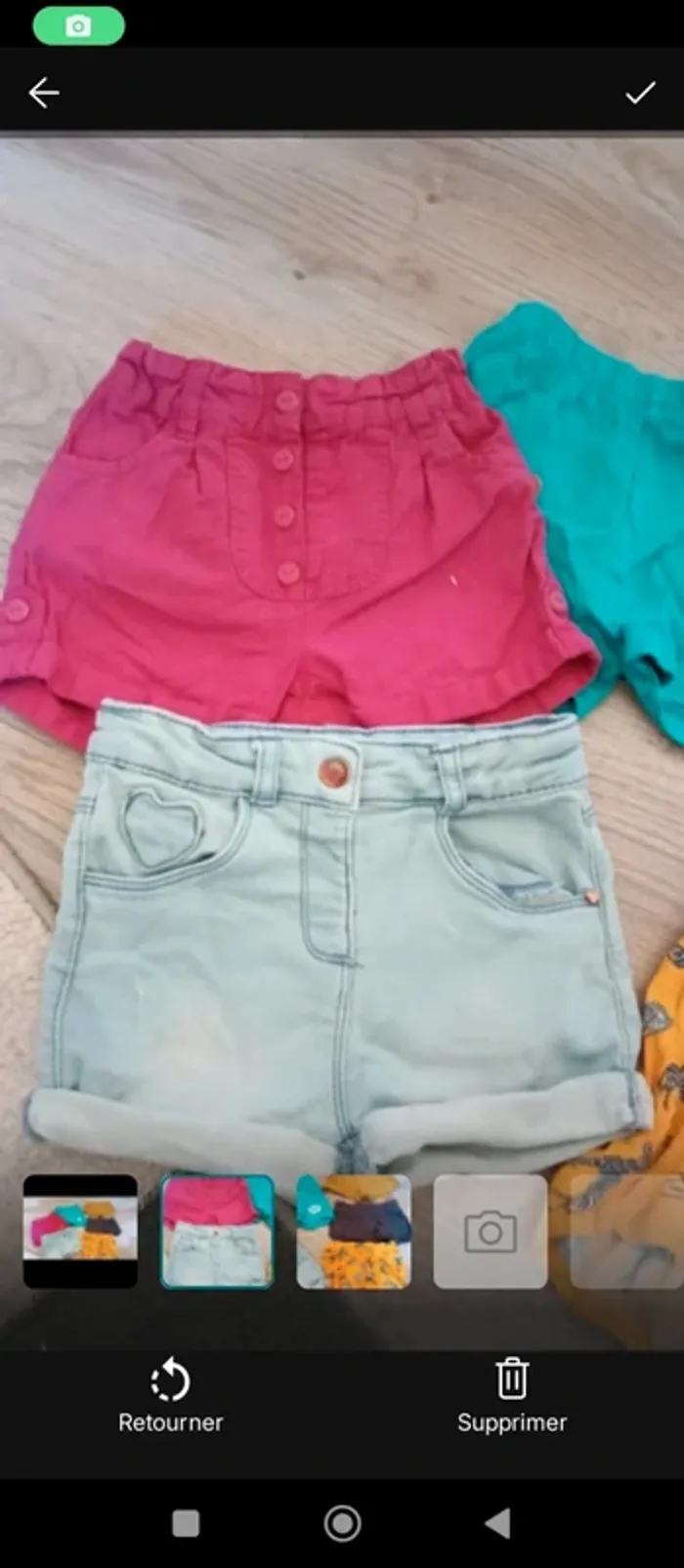 Lot shorts fille - photo numéro 2