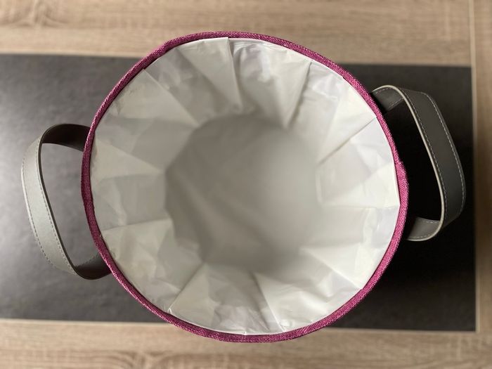 Panier rond rose tbe 30cm - photo numéro 3