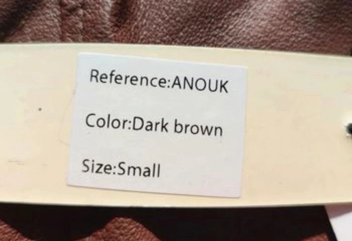 Veste en cuir asymétrique marron neuve jacks - photo numéro 6