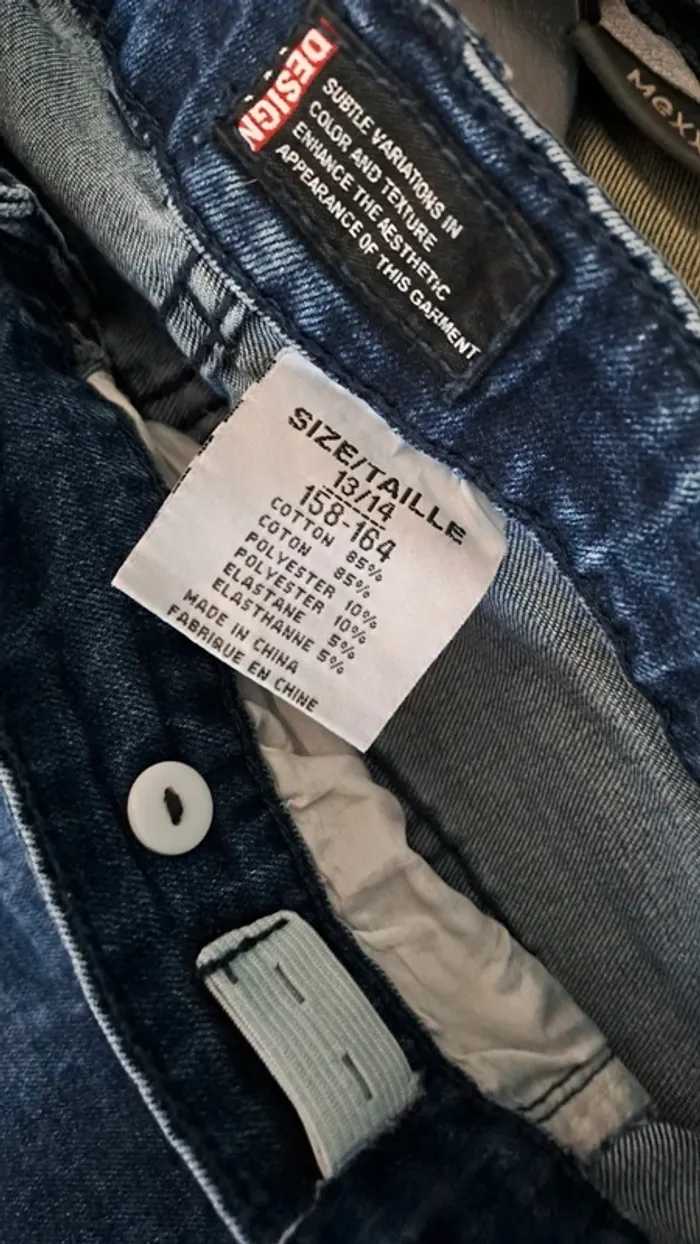 Jeans effet délavé déchiré - photo numéro 5