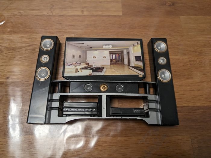 Meuble TV hifi pour poupée 30 cm - photo numéro 3