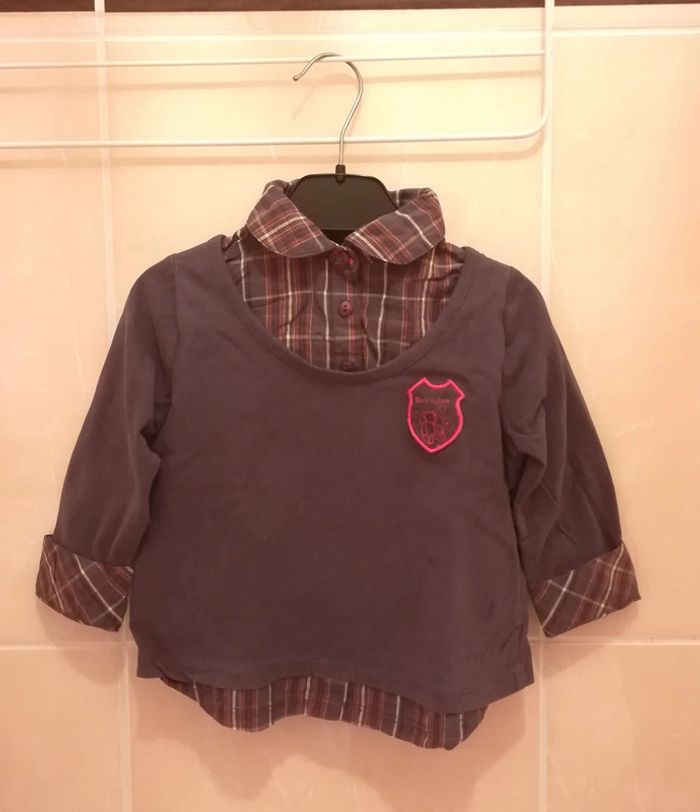 Tee-shirt avec col inséré T3 ans - V92B