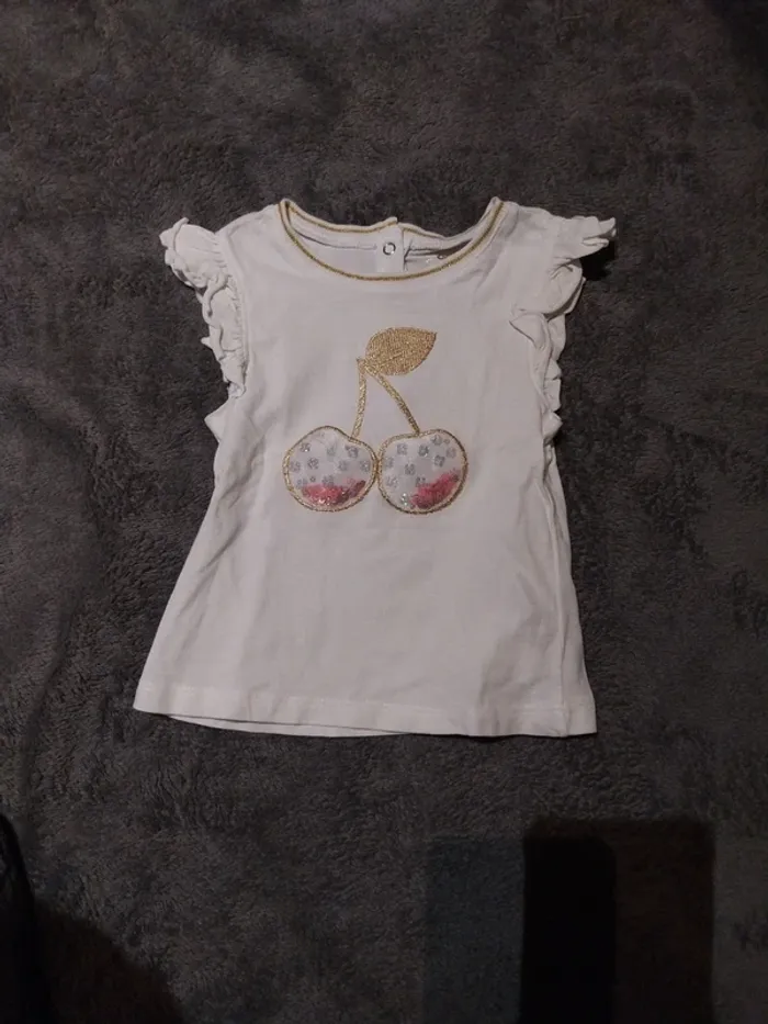 T-shirt manche courte T.9 mois - photo numéro 2