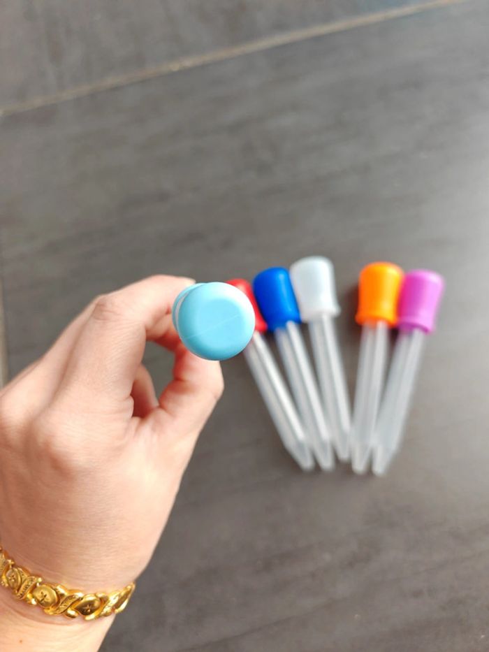 6 pipettes colorés 5 ml - photo numéro 3