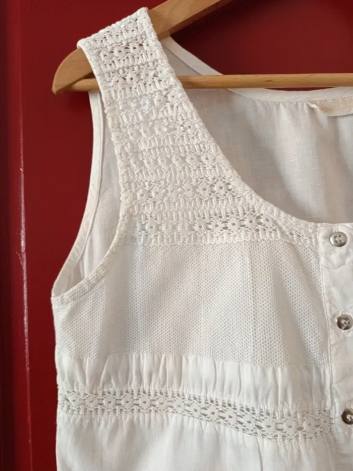 Blouse vintage Zeste de Mode t.38/40 100% coton - photo numéro 2