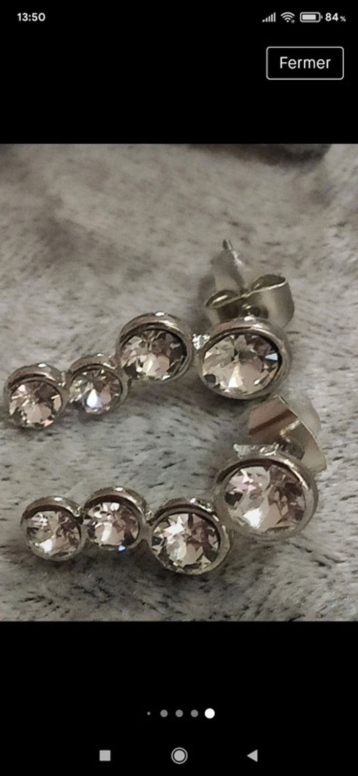 Boucles d'oreilles cristaux - photo numéro 6