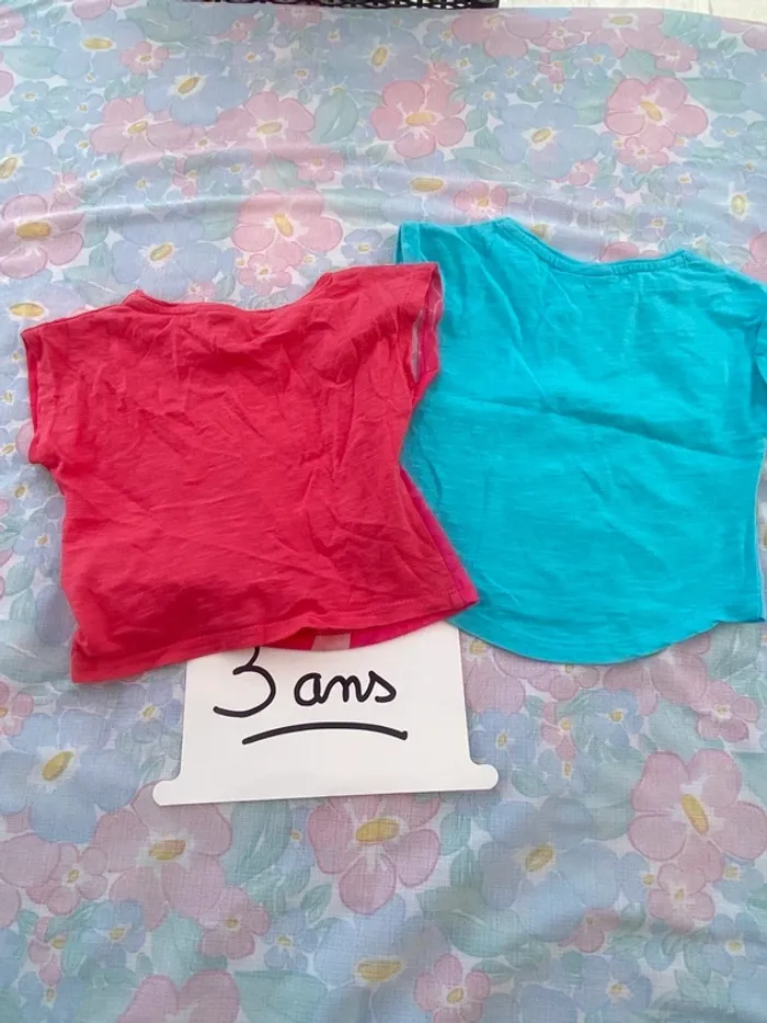 Lot 2 teeshirt Disney princesse fée clochette Elsa reine des neige - photo numéro 6