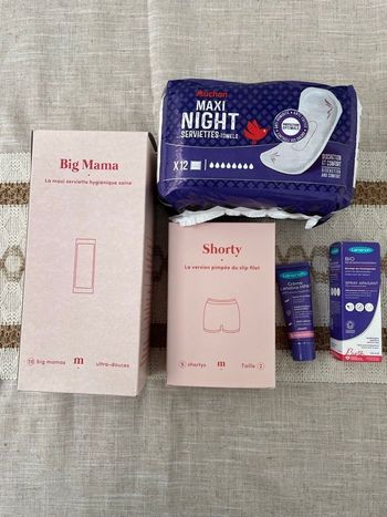 Lot post partum / valise maternité complet