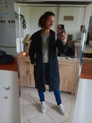 Manteau long femme L noir c73