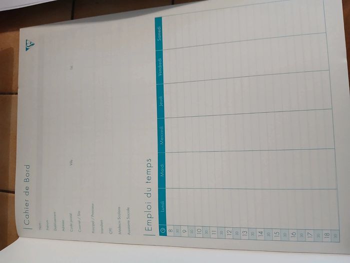 Cahier de bord - photo numéro 2
