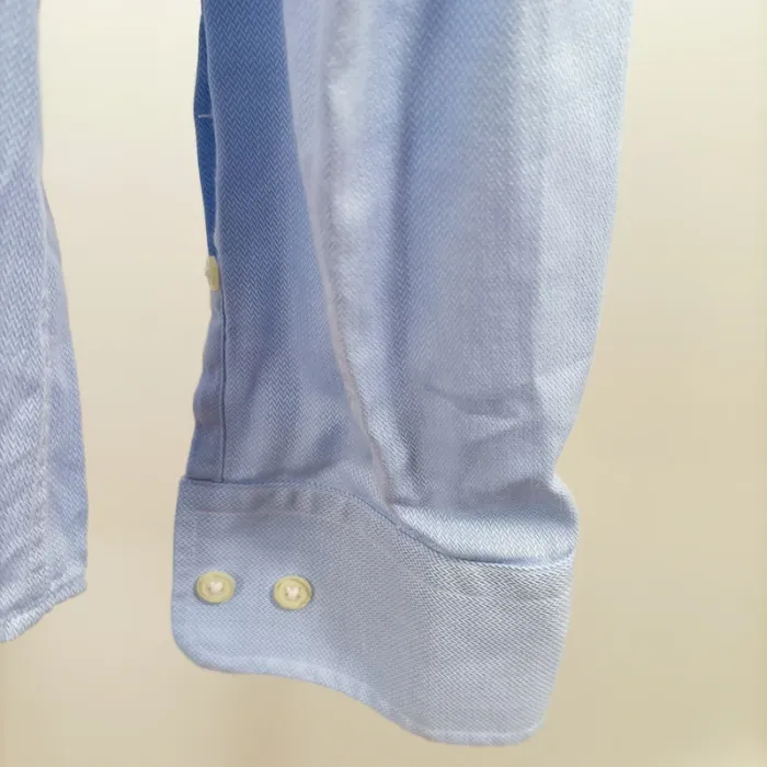 Chemise bleu ciel Café Coton Paris 100% coton col classique taille 40/41 A1300 - photo numéro 5