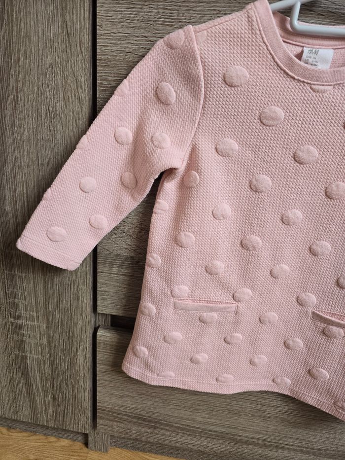 Vêtement Bébé Fille - Robe rose - H&M - 6/9 mois 74 cm - photo numéro 2