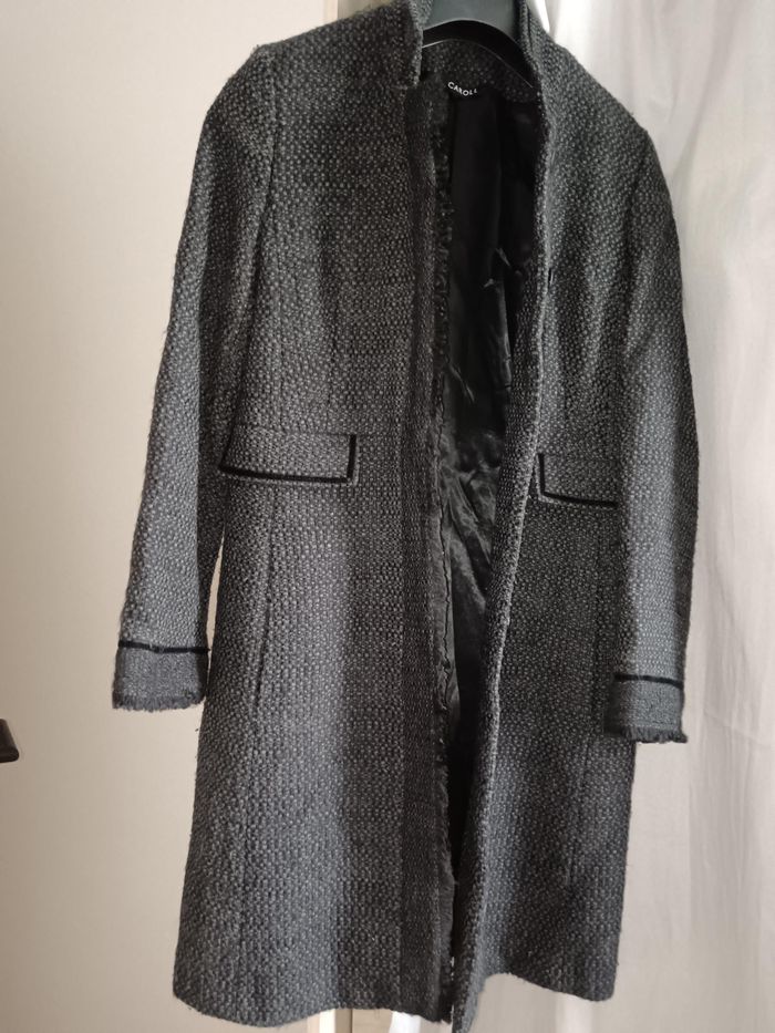 Manteau long marque Caroll - photo numéro 5