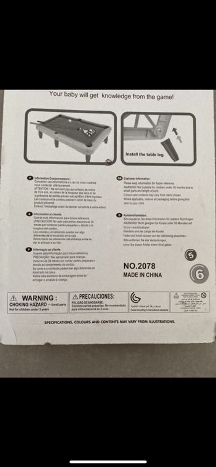 Jeu de poche et d'adresse billard 🎱 enfant - photo numéro 7