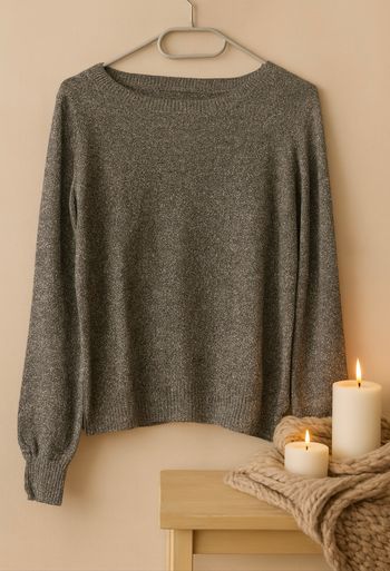 Pull gris chiné