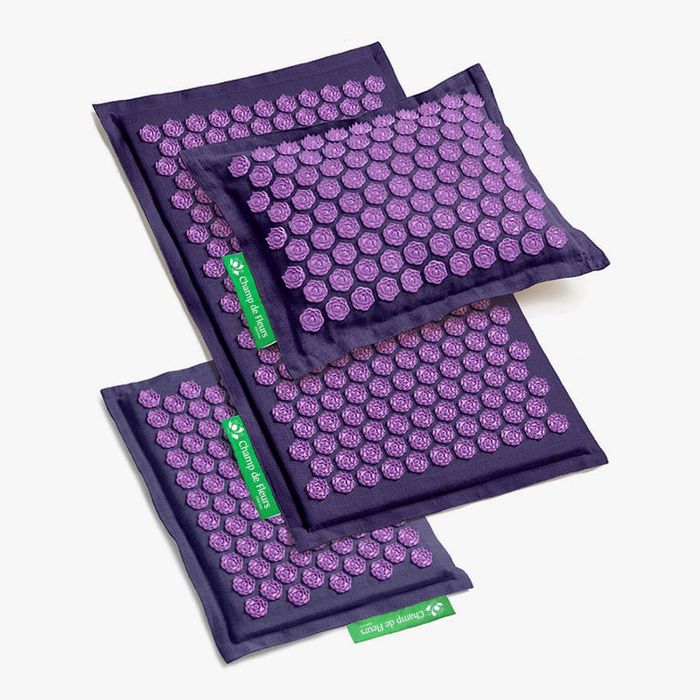 Bioloka Set Confort Tapis + Coussin + Mini-Tapis Mauve / Violet NEUF