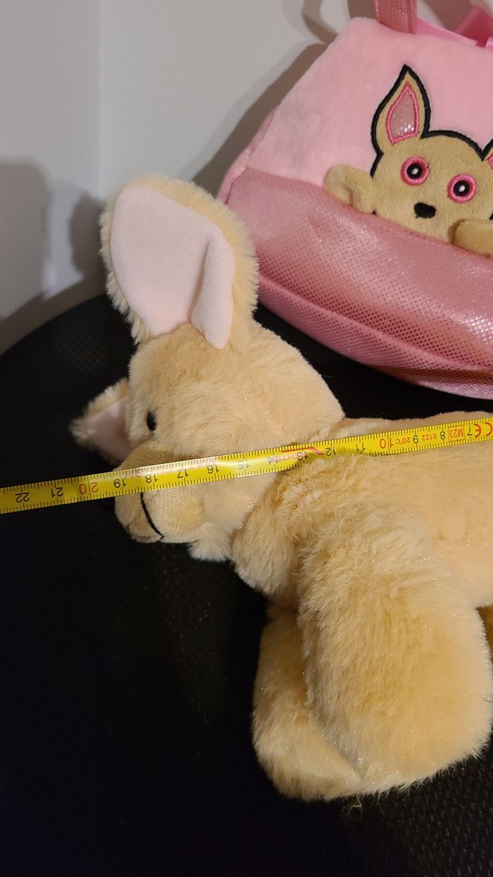 AURORA, Peluche chihuahua et sac Rose et Marron - photo numéro 4