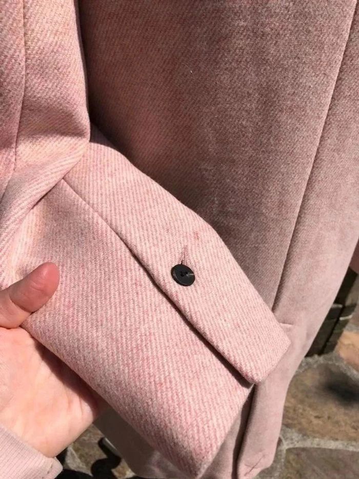 Manteau Mango neuf en taille S, rose poudré - photo numéro 11