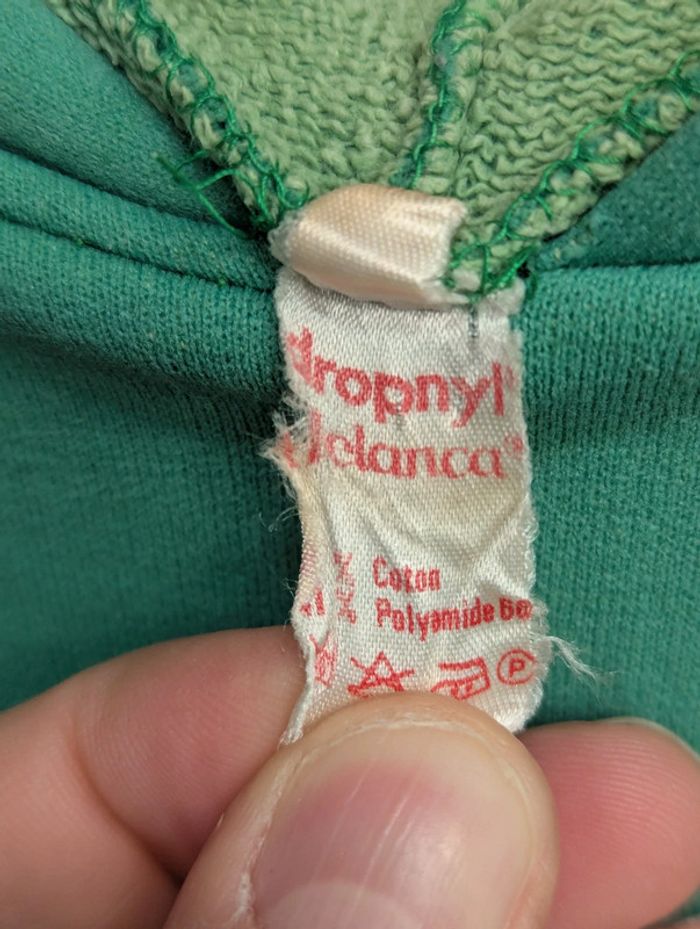 Sweat à capuche vintage Dropnyl Helanca - Vert - photo numéro 8