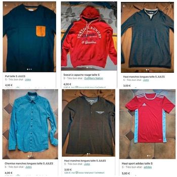 Vêtements divers ado 16 /17 ans 