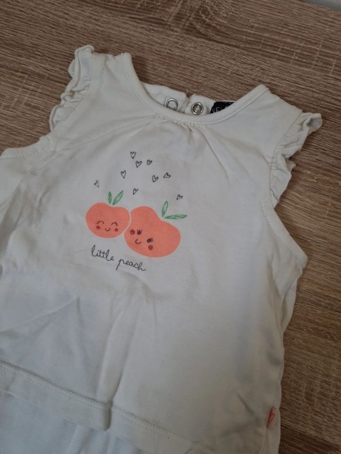 Tee shirt boddie 6 mois fille