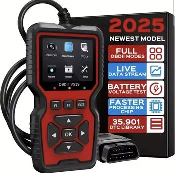 Scanner V519 OBD2-testeur portatif de diagnostic d'inspection et de défauts de véhicules avec données en direct, test de batterie et plus encore-alimenté par USB