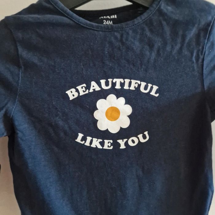 2 ans tee-shirt fleur - photo numéro 2