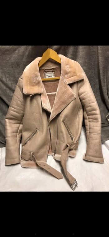 Blouson fausse moumoute