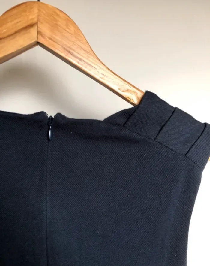 Robe sans manches tailleur marine Mango XS - photo numéro 3