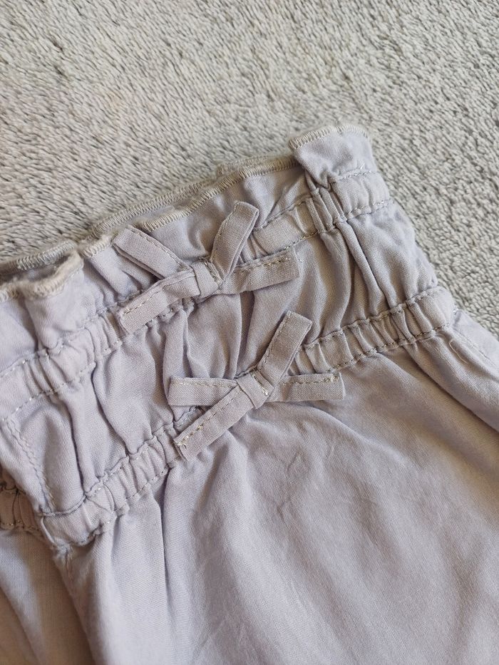 Pantalon fin coton gris clair - Obaïbi - photo numéro 3
