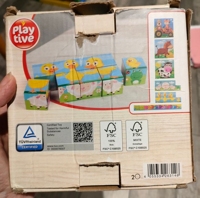 Puzzle cube en bois - photo numéro 2