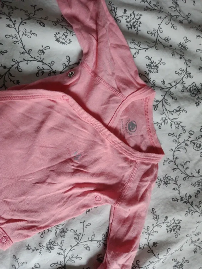 Body croisé petit bateau rose vif 54cm - photo numéro 3