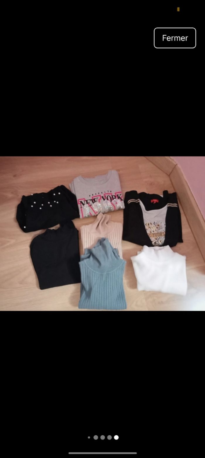 Lot de plus de 60 vêtements fille 10 ans en très bon état - photo numéro 10