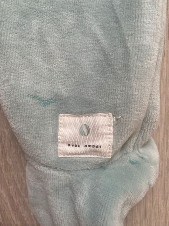 Lot 2 pyjama grenouillere absorba 3 mois mixte vert bleu clair  neuf - photo numéro 5