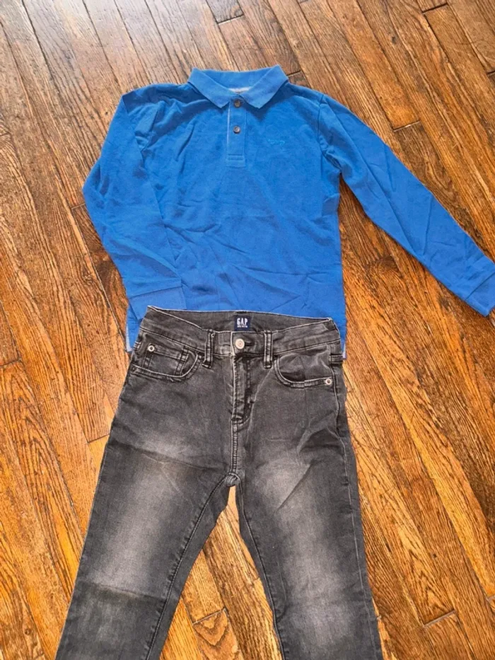 Polo Monoprix et jeans gap 8 ans - photo numéro 2