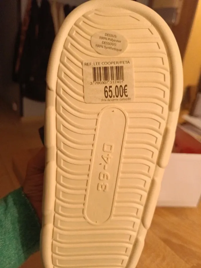 Chaussons fourrés femme 39/40 - photo numéro 4