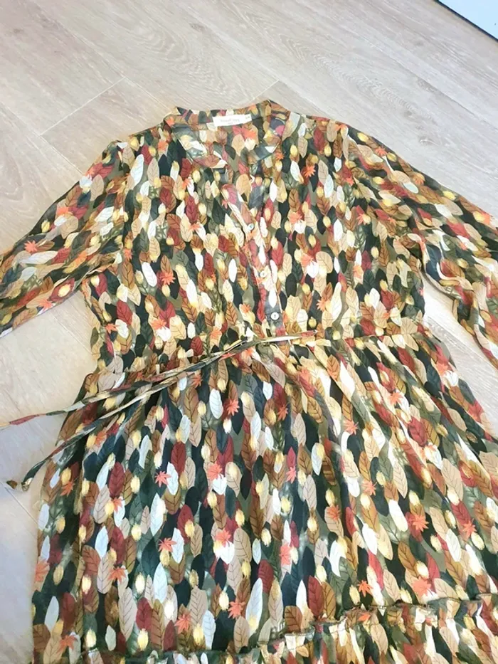Robe longue légère motifs automnales taille s-m - photo numéro 6