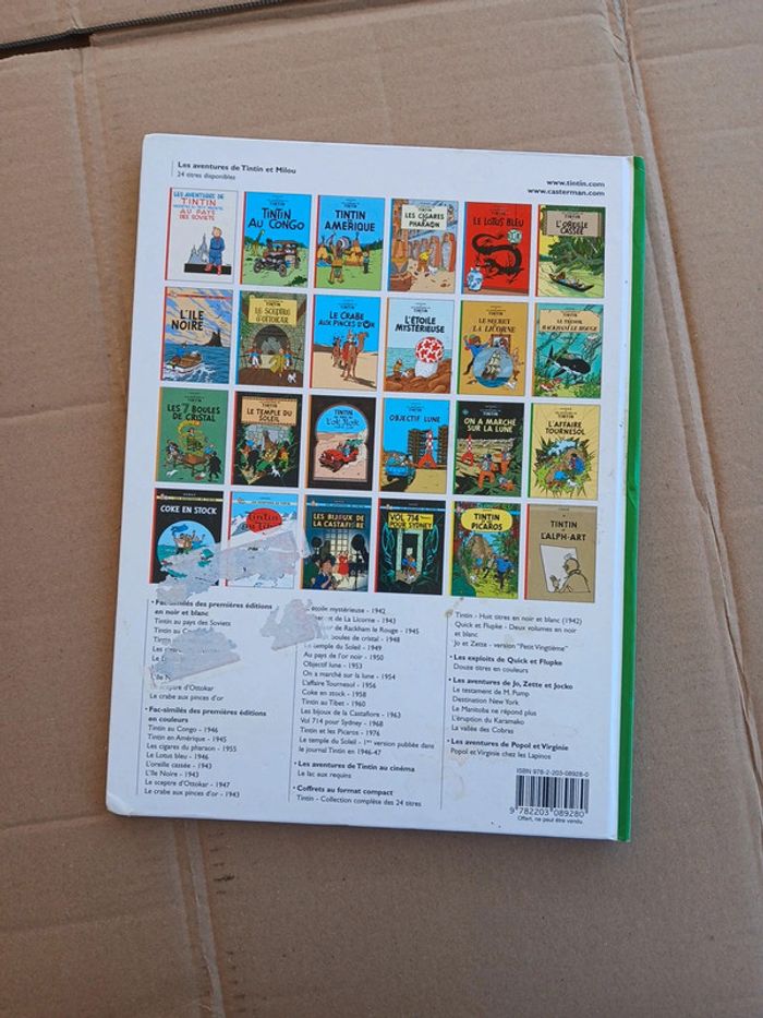 bande dessinée - bd - Tintin - on a marché sur la lune - photo numéro 2