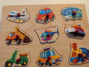Puzzle en bois véhicules