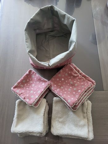 Lingettes avec panière